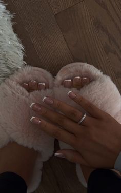 French Toe Nails, Manicured Nails, Acrylic Toe Nails, Toe Nail Color, French Acrylic Nails, Manicure Y Pedicure, Manicure E Pedicure, Long Acrylic Nails, Cute Acrylic Nails