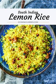 Crunchy Lentils, Lemon Quinoa, Cooking Curry, Indian Rice Recipes, South Indian Recipes, Indian Rice, Lemon Rice, Stove Top Recipes, Using A Pressure Cooker