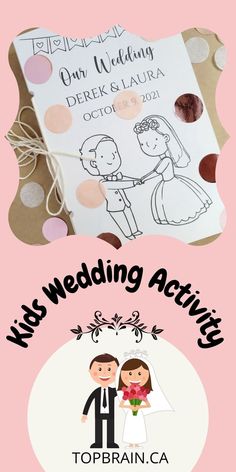 Kids Wedding Activity Books for your little guests, personalized for your special day!

These kids activity books are the perfect wedding favours to keep kids entertained and engaged. These activity books are full of fun activities for kids to do during your wedding so that nobody will be running around or screaming! Wedding Favors Fall