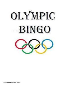 the olympic logo is shown in black, white and red with an olympic symbol on it