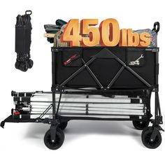 a cart with the number 450lbs on it is shown in front of a white background