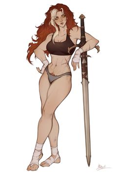 Barbarian Woman, Character Poses, Character Design References, Drawing Poses