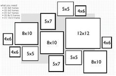 the four square numbers are shown in black and white, as well as each other