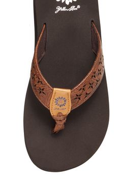 This casual sandal features an embossed Western-pattern strap with laser cuts design. 1" Heel height 0.5" Platform height Embossed PU upper EVA foam footbed Heel Size:Low Adjustable Brown Sandals With Ortholite Insole, Cork Wedges, Perfect Heels, Toes Designs, Cork Wedges Sandals, Ankle Support, Lasercut Design, Girls Sandals, Eva Foam