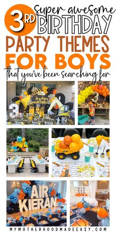 birthday party themes for boys that you've been searching for