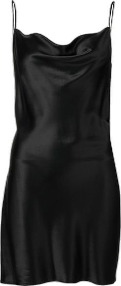 Sleek Fitted Cowl Neck Slip Dress, Sleek Fitted Slip Dress With Cowl Neck, Sleek Fitted Bias Cut Mini Dress, Sleek Fitted Mini Dress With Bias Cut, Black Slip Dress With Adjustable Straps For Evening, Sleek Solid Color Slip Dress For Party, Sleek Sleeveless Satin Slip Dress, Solid Color Satin Finish Slip Dress For Night Out, Sleek Cowl Neck Slip Dress For Night Out