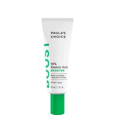 Paula's Choice 10% Azelaic Acid Booster is a multitasking cream-gel formula that reduces the look of blemishes, smooths bumpy texture, calms redness, and steadily fades uneven skin tone and post-breakout marks. This innovative formula harnesses the power of potent azelaic acid, salicylic acid and licorice root to clarify uneven tone, target stubborn spots and soothe irritation resulting in smoother, more radiant, younger-looking skin. Key Ingredients:Azelaic Acid: improves the look of post-acne Paula Choice, Post Acne Marks, Paula's Choice, Paulas Choice, Azelaic Acid, Hormonal Acne, Benzoyl Peroxide, Licorice Root Extract, Teeth Care