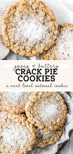 I Am Baker Butter Cookies, Cookie Butter Oatmeal Cookies, Gooey Oatmeal Cookies, Big Batch Cookie Bars, Christmas Gooey Butter Cookies, Disney Cookies Recipe, Famous Cookie Recipes, Oatmeal Pie Cookies, Jumbo Cookie Recipe