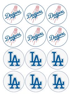 los angeles dodgers logo stickers