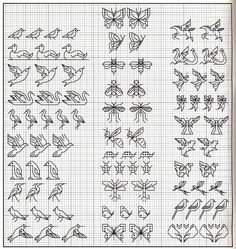 Gallery.ru / Фото #9 - The Omnibook of Winged Things - Los-ku-tik | Blackwork embroidery patterns, Blackwork embroidery designs, Cross stitch . #Blackwork_Embroidery_Insects #Heron_Cross_Stitch_Pattern #Blackwork_Cross_Stitch_Patterns_Free #Blackwork_Bee