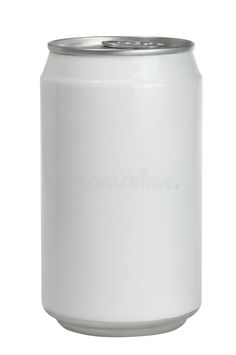 an empty white soda can on a white background royalty images and clippings are included in this image