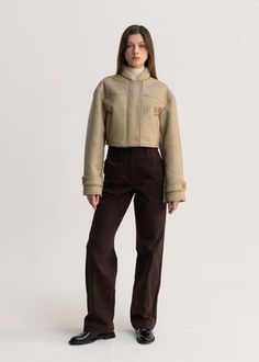 COTTON NAPPING PANTS_BROWN – LVIR South Korea, Trousers, Pants