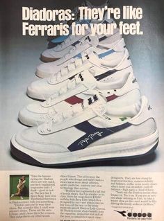 80s Shoes, Diadora Sneakers, Football Fashion, Fashion Slippers, Casual Trainers, Walker Shoes, Retro Shoes