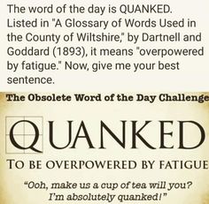 an old poster with the words quanked to be overcrowed by fatigue