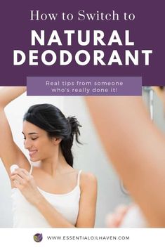 When you want to switch to a natural deodorant for the first time, the excess of bacteria and built-up toxins in your body may make it hard for your new deodorant to keep up. While the detox period length varies from person to person. Your body will need a period of time to adjust to the natural deodorant. Successful tips to switch a new deodorant. #naturaldeodorant #essentialoils #essentialoilhaven Natural Body Soap, Detox Symptoms, Native Deodorant, Sweat Gland, Plant Therapy, Essential Oil Diffuser Blends, Oil Diffuser Blends, Essential Oil Uses, Oil Uses