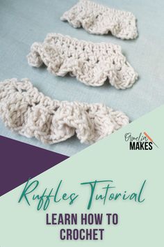 Learn how to crochet ruffles to add a beautiful and delicate touch to your projects! This easy to follow step-by-step guide will help you become more creative and give you ideas where you can add these pretty details! Crocheted Ruffled Edging, How To Crochet Lace Trim, Crochet Ruffle Edges For Blankets, Cute Crochet Blanket Borders, Crochet Double Ruffle Edging Pattern, Ruffle Crochet Blanket, Crocheted Ruffle Border, How To Crochet A Ruffle Edge, Crochet Blanket Ruffle Border