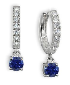 The perfect, everyday earrings to fit your daily looks!  These Cubic Zirconia dangle drop huggie hoop earrings in sterling silver are specially designed to hug your ear for a comfortable fit. Blue Huggie Hoop Earrings For Pierced Ears, Blue Dangle Hoop Earrings, Blue Small Hoop Earrings With Matching Set, Blue Huggie Single Earring, Blue Cubic Zirconia Hoop Earrings, Blue Drop Earrings With Dangling Charms, Elegant Blue Drop Huggie Earrings, Elegant Blue Round Huggie Earrings, Blue Cubic Zirconia Hoop Jewelry