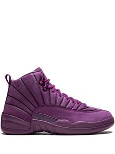 Supplied by a premier sneaker marketplace dealing with unworn, already sold out, in demand rarities. Each product is rigorously inspected by experienced experts guaranteeing authenticity. Is purple your favourite colour? You're in luck, these Bordeaux red nubuck leather Air Jordan 12 Retro Paris PSNY 12 from Jordan are sure to become a big hit. You'll never want to take them off. Featuring a round toe, stitched panels, a lace-up front fastening, a brand embossed tongue, a pull tab at the rear, b Latest Jordan Shoes, Air Jordan 12, Buy Jordans, Fashion Shoes Sneakers, Air Jordan 12 Retro, Jordan Air, Jordan 12 Retro, Cute Nike Shoes, Jordan 12