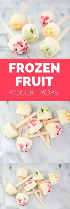 frozen fruit yogurt pops are the perfect summer treat