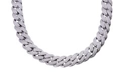 Fun Fact: The Cuban Chain is a style of jewelry that roots to the 80s era associated with the popular streetwear and hip-hop period. This popular and highly sought after Women's Cuban Choker CZ Chain Necklace Fashion Jewelry is made with brass and "flooded" with premium set zirconia stones. The width or "thickness" measures 12mm. A great gift idea for fans of rap, hip hop, and old school tunes. ⛓ Authenticity Guaranteed One Year Warranty Ethically Sourced 3% Donated to your Charity Smiles Promis Cuban Link Rope Chain Necklace For Streetwear, Silver Chain Link Jewelry For Streetwear, Silver Cuban Link Jewelry For Streetwear, Streetwear Cuban Link Rope Chain Necklace, Silver Chain Necklaces For Streetwear, Silver Chain Necklace For Streetwear, Silver Curb Chain Jewelry For Streetwear, Silver Link Jewelry For Streetwear, Metal Curb Chain Jewelry For Streetwear