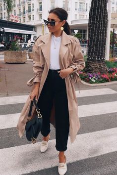 Trenchcoat Outfit, Lorna Luxe, Beige Outfit, Zara Outfit