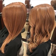 Golden Ginger Blonde Hair, Deep Strawberry Blonde Hair, Strawberry Blonde Hair By Hair Pattern, 7.44 Hair Color, Strawberry Blonde Root Smudge, Straight Strawberry Blonde Hair, Strawberry Blonde Hair Dark, Rose Red Hair, Strawberry Brunette