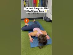 Bone Density Exercises, Cracking Your Back, Back Popping, Low Back Stretches, Full Body Stretch, Back Stretches For Pain, Lower Back Pain Exercises, Health Yoga, Pilates Video