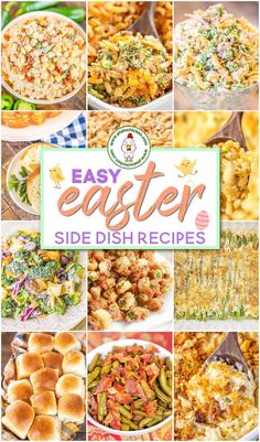 an easy easter side dish recipe collage