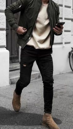 Jeans Outfit Men, Mens Business Casual Outfits, Mens Casual Outfits Summer, Black Jeans Men, Men Stylish Dress, Fall Outfits Men