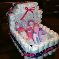 a baby's diaper filled with lots of items