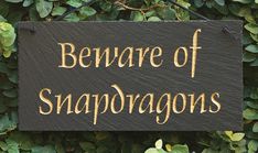 a sign that says beware of snaparogons