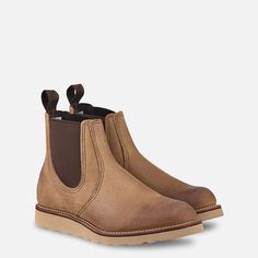 Men's Classic Chelsea in Tan Leather 3192 | Red Wing Heritage Red Wings Aesthetic, Red Wing Heritage Boots, Iron Heart, Red Wing Shoes, Wing Shoes, Fathers Day Sale, Red Wing, Chelsea Boot, Red Wings