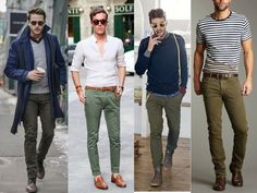 White Shirt And Olive Green Pants Men, Olive Dress Pants Outfit Men, Mens Olive Jeans Outfit, Olive Pants Outfit Men Streetwear, Men’s Olive Green Pants Outfit, Olive Pants Men, Green Chinos Men, Menswear Wedding, Green Trousers Outfit