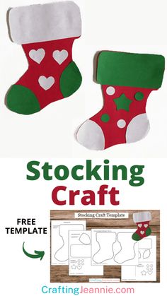 Paper Stocking Craft Stocking Crafts For Preschool, Christmas Stocking Crafts For Kids, Christmas Socks Craft, Christmas Stocking Craft, Paper Stocking, Boy Scout Crafts, Stocking Craft, Christmas Stocking Template, Cheap Christmas Crafts