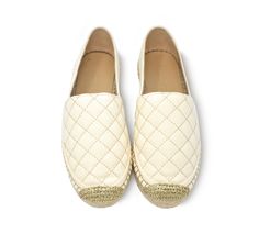 Genuine leather upper, lining and insole; rubber outsole Handcrafted quilted canvas Round toe 1-inch heel, approximately Slip On Espadrilles, Summer Look, Slingback Sandal, Flat Espadrille, Mid Heel, High Heel Boots, Geneva, Canvas Material, Comfortable Shoes