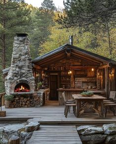 Diy Tiny House Plans, Sustainable House Design, Cabin Style Homes, Front Landscape, Log Home Plans, Oven Outdoor, Diy Tiny House, Porch And Patio