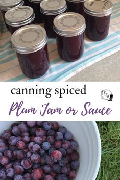 canning plum jam or sauce is an easy and delicious way to use fresh fruit in the kitchen