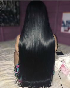 Long Hair Models, Black Wig, Long Black Hair, Human Hair Wig, Beautiful Long Hair, Silky Hair, Shiny Hair