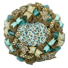 Animal Print Pumpkin Door Wreaths - Thanksgiving Fall Autumn Turquoise Mesh - Pink Door Wreaths Wreaths For Sale, Metal Pumpkins, Everyday Decor, Pumpkin Door, Pumpkin Thanksgiving, Pink Door, Pumpkin Sign, Perfect House, Thanksgiving Wreaths