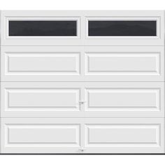 a white garage door on a white background