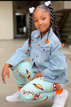 Graphic Joggers, Autumn Styles, Black Kids Braids Hairstyles, Lil Girl Hairstyles, Kids Curly Hairstyles, Girls Natural Hairstyles, Natural Hairstyles For Kids, Hair Kids, Girl Braids