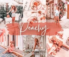 a collage of photos with the words deadly on it and images of women in different outfits