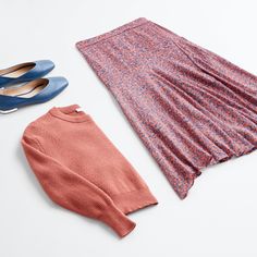 Stitch Fix Women, Stitch Fix Fall, Coral Sweater, Stitch Fix Outfits, Skirt Trends, Spring Fashion Trends, Athleisure Outfits, Spring Women, Pink Skirt