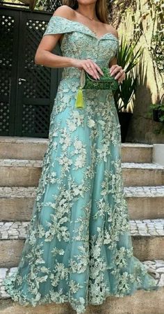 Blue Mother Of The Bride/Groom Dresses Lace APpliques Evening Gowns Wedding Guest Dress sold by Wedding store on Storenvy