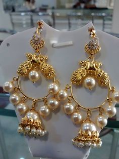 Light Weight Chandbali Earrings Gold, Chandbali Earrings Gold, Latest Jewellery Designs, Temple Jewellery Earrings, Silver Jewelry Cleaner, Silver Jewelry Diy, Bridal Diamond Jewellery