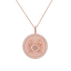 This sparkly and bold Zodiac Necklace is a stunning symbol of the sign that means most to you. Stunningly crafted in 14K Solid Gold, with a luxurious pave set diamond trim all around. This is the perfect centerpiece to complete your new favorite layer. Available in 3 gold colors and many chain length options. 

Size: 22mm Diameter 
Approx. .40cts Diamonds
High 
Quality G-H Color VS2-SI1 Clarity Natural Diamond

14K Solid Gold
Lifetime Guarantee
Made in Los Angeles Luxury Single Cut Diamond Medallion Necklace, Gold Zodiac Sign Diamond Necklace, Gold Diamond Zodiac Sign Necklace, Luxury Sterling Silver Zodiac Sign Necklaces, Elegant Diamond Zodiac Sign Jewelry, Luxury Zodiac Sign Round Pendant Jewelry, Elegant Diamond Jewelry With Zodiac Sign, Luxury Zodiac Sign Necklaces, Diamond Zodiac Sign Jewelry