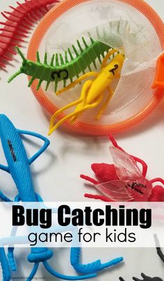 bug catching game for kids with text overlay