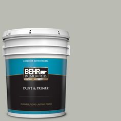 the behr paint company's primer in one is shown on a beige background