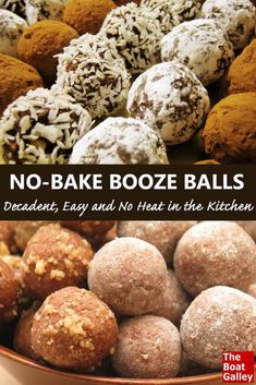 no - bake booze balls, decadent and nutritious in the kitchen