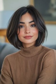 8 Stunning Bob Hairstyles with Bangs to Transform Your Style Brunette Bob With Bangs, Your Style, Hair Cuts, Hairstyles, Hair Styles